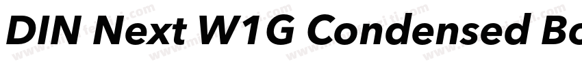 DIN Next W1G Condensed Bold字体转换